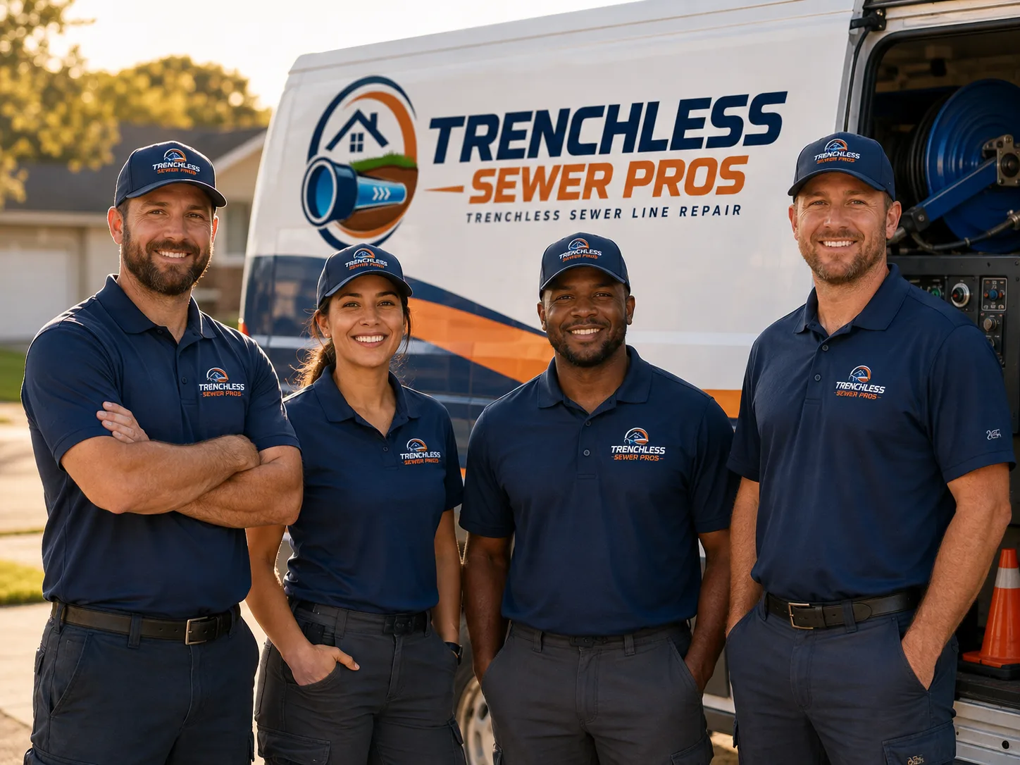 Trenchless Sewer Repair company in Hye, TX
